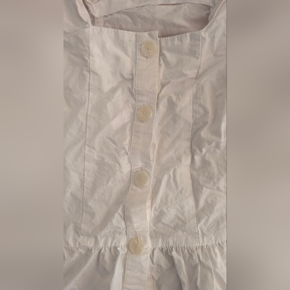 Zara White Kids Button-Up Blouse - Picture 2 of 6